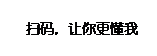 文本框:   扫码，让你更懂我   